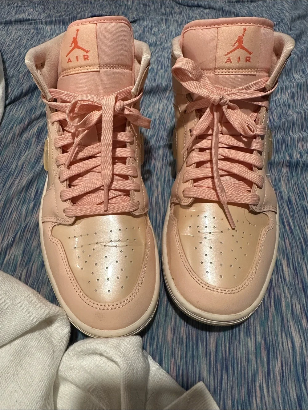 Nike Air Jordan Women's High-Top Sneakers in Blush Pink Valentine’s Day